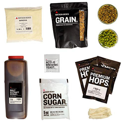 Northern Brewer - Nut Brown Dark Ale Extract Beer Recipe Kit Makes 5 Gallons - color: Nut Brown