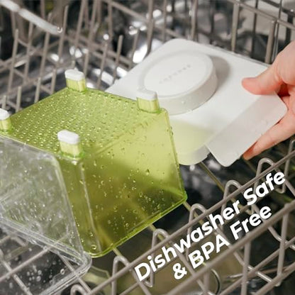 TOFUDEE Tofu Press for Vegan - Dishwasher Safe & BPA Free Tofu Presser that Swiftly Drains Water from Soft, Firm, Extra Firm & Organic Tofu Without Crack in just 15-20min - Enhanced Flavor & Texture - color: Lime