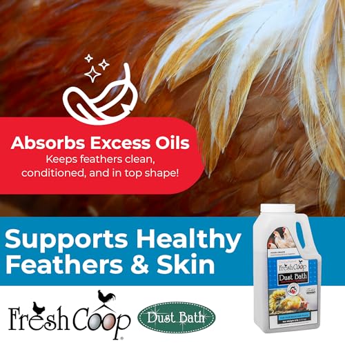 Progressive Planet Fresh Coop Dust Bath, 6lb Jug - Food-Grade Diatomaceous Earth & Calcium Montmorillonite Clay - Supports Healthy Feathers, Reduces Boredom & Encourages Natural Dust Bathing - size: 6lbs – Single
