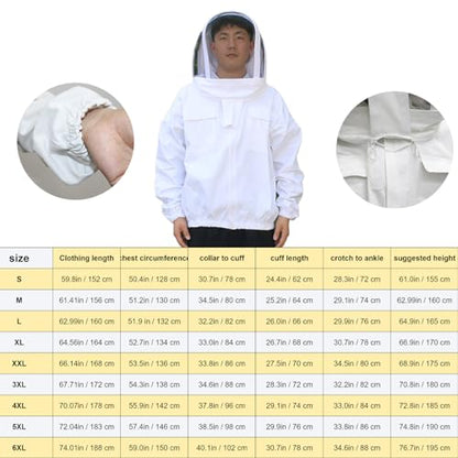 Beekeeper Suit,Bee Suits for Men Sting Proof,Bee Keeper Suit for Men,Bee Suit,Ventilated Bee Suit,Beekeeper Suit,Beekeeping Jacket. (White, 3X-Large) - size: 3X-Large
