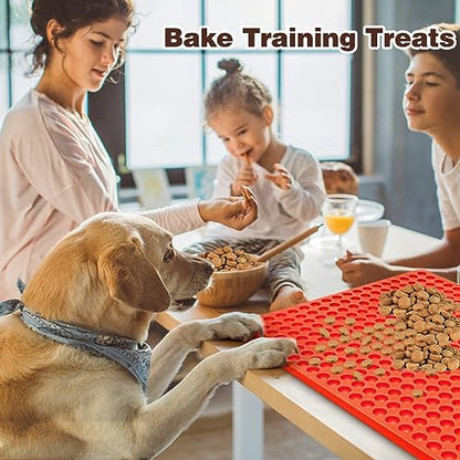 Palksky (2 Pack) 468-Cavity Mini Round Silicone Mold/Chocolate Drops Mold/Dog Treats Pan/Semi Sphere Gummy Candy Molds for Ganache Jelly Caramels Cookies Pet Treats Baking Mold - color: 2PCS 468-Cavity