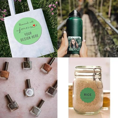 Custom Stickers for Weddings, Birthdays & Businesses - Personalized Labels with Your Logo - Waterproof, Fade and Heat Resistant - Pack of 100-1000 (Custom Text, 3 Inch) - color: Custom Text, size: 3 Inch