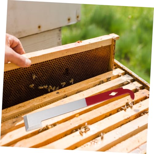 Yardwe Beehive Tool Hanging Stainless Steel Beekeeping Equipment Multi-Function Pry Tool for Beekeepers Beehive Frame Lifter and Scrapper