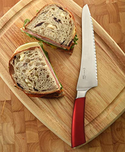 Norpro UNI Knife All Purpose Kitchen 8 in Serrated Stainless Steel Blade for Tomatoes Bread Meat