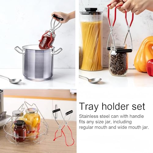 2pcs 12 Inch Canning Rack for Water Bath Canner, Stainless Steel Canning Basket & Pot Rack Insert with Contoured Handle for Secure Lifting, Fits Stock Pots (12 inch) - size: 12 inch