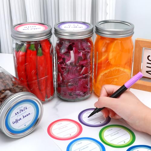 32oz Canning Jars, Wide Mouth Mason Jars with Lids and Bands Excellent Choice for Canning,Fermenting,Pickling,Spice Jars,Canned Goods,DIY Projects,Wedding Favors,Microwave/Freeze/Dishwasher Safe,4Pack