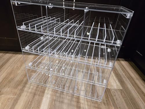 Commercial Retail Display for Mini Sampler 50ml Liquor Shot Airplane Bottles (Assembly Needed with 48 dividers) Nips Rack Also Any Other Point of Sale Items 12 Section - color: with 48 dividers