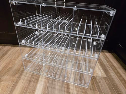 Commercial Retail Display for Mini Sampler 50ml Liquor Shot Airplane Bottles (Assembly Needed with 48 dividers) Nips Rack Also Any Other Point of Sale Items 12 Section - color: with 48 dividers