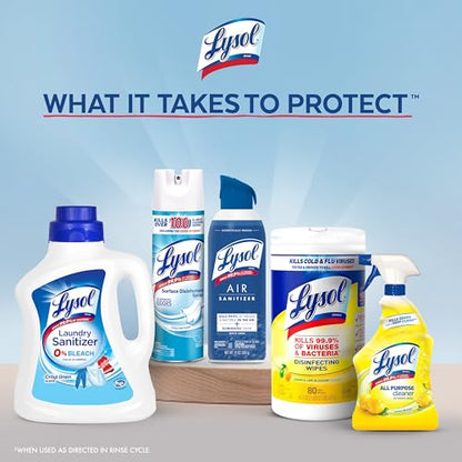 Lysol Laundry Sanitizer Additive, Bacteria-Causing Laundry Odor Eliminator, Detergent Additive, Crisp Linen, 90oz - size: 90 Fl Oz (Pack of 1)