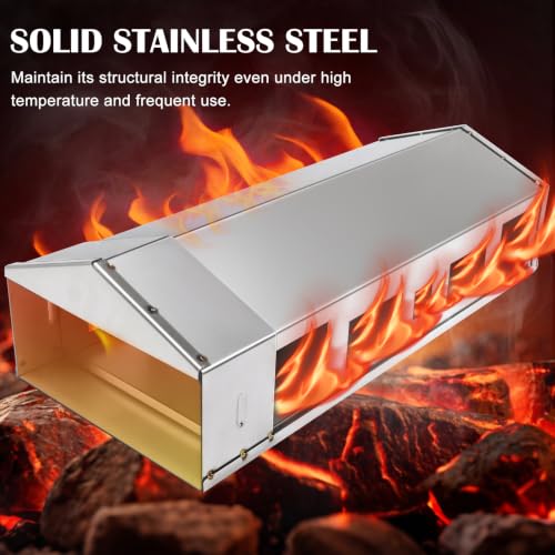 9904200046 Heat Manifold Kits for Masterbuilt Gravity Series 800 Digital Charcoal Grill and Smokers, Stainless Steel Heat Shield with Base for Masterbuilt MB 800 Smoker Parts MB20040122, MB20040221. | Heavy Duty Stainless Steel - size: For Masterbuilt 800