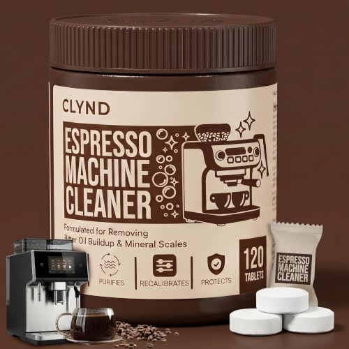 Espresso Machine Cleaning Tablets 120-Pack Portafilter Cleaner Descaler Compatible with Breville Espresso Machine, Gaggia, Delonghi, Jura, Philips Expresso Cleaning Tablets Backflush Oil Remover