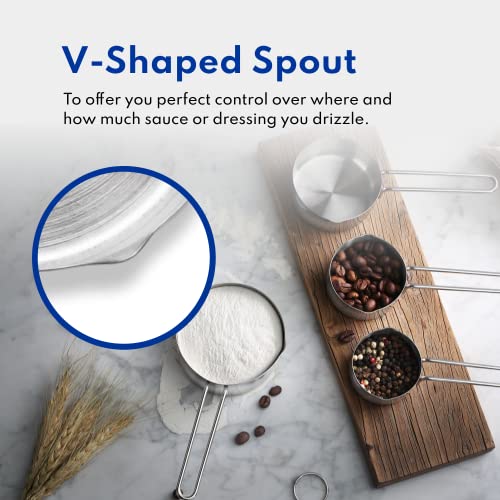 New Star Foodservice 42917 Stainless Steel Measuring Cups and Spoons Set, 8-Piece Metal Measuring Set for Baking, Cooking, Dry and Liquid Ingredients, Restaurant Grade, Silver - color: Silver, size: 8-Piece Set