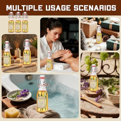 10 Pack Swing Top Glass Vanilla Extract Bottles 8 oz with Lids, Vanilla Labels & Funnel, Boston Square Bottles for Homemade Syrup, DIY Gifts, Flip Top Jars for Extract - color: 10PC 8oz Square Bottle