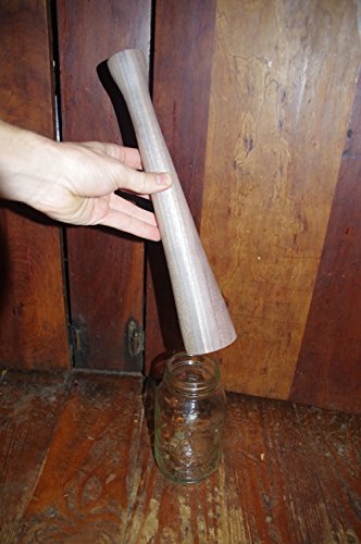 Southern Fermenting Sauerkraut Tamper, Pounder. Made in the USA. (double ended walnut)