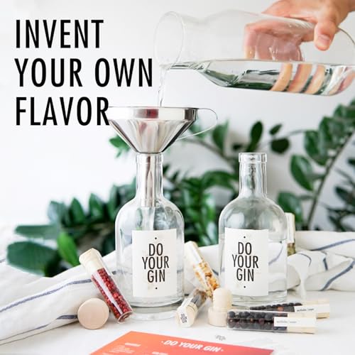 DO YOUR GIN | DIY Gin Making Kit with 12 Botanicals, Bottles & Recipes | Cocktail Making Kit | Gifts for Gin Lovers, Men & Women | Birthday, Father's Day & Christmas