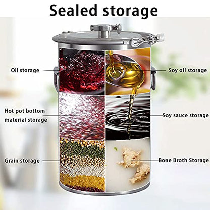 Stainless Steel Fermenter Conical Home Brewing Fermentation Tank，Including Temperature Patch, Silicone Plug, One-way Valve, Silicone Ring (316, 20L) - color: 316, size: 20L