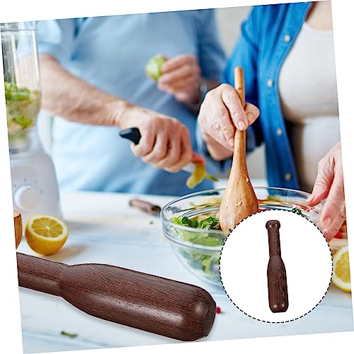Garneck 1pc Wooden Pestle Sauerkraut Pounder - Hardwood Muddler Tool for Crushing - Grinding and Mashing Garlic Avocado and Spices 195cm Long Artisan Kitchen Essential