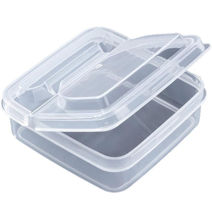 1pc Reusable Rectangular Cheese Storage Box with Hinged Lid Multi Purpose Refrigerator Container Food Storage