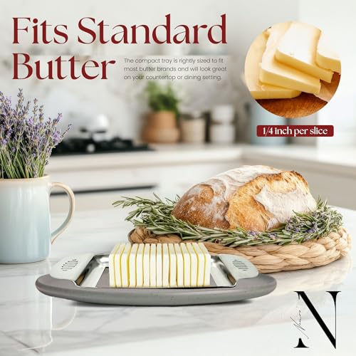 Namre Butter Cutter Slicer| Stainless Steel | Wire Butter Square Slicer | Handheld Butter Cutter for Butter| BBQ Accessories for Corn on the Cob & Grilling