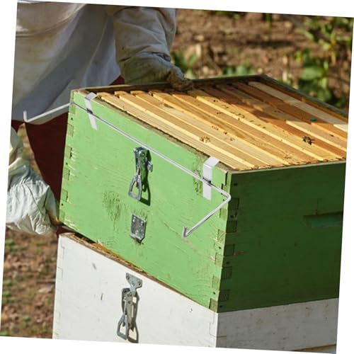 HANABASS Beekeeping Stand Beehive Frame Storage Shelf Bee Hive Hangers Bee House Rack Stainless Steel