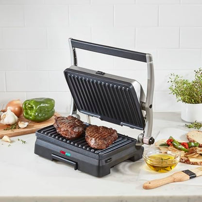 Cuisinart Griddler® Indoor Grill & Panini Press, Dishwasher-Safe Nonstick Cooking Plates, Stainless Steel, GR-11NAS - style: New Version- Griddler