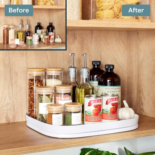 YouCopia MagicTrack Rectangle Turntable, Lazy Susan Max Cabinet Organizer - size: Turntable