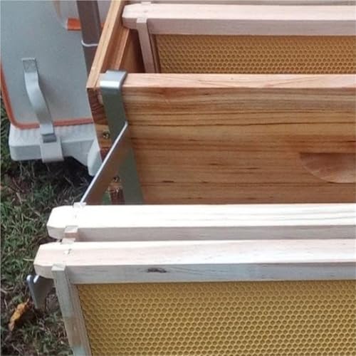Bee Frame Holder 4pcs Stainless Steel Beehive Frame Holder Rustproof Adjustable Beehive Support Rack Multifunctional Stable Bee Hive Frame Grip