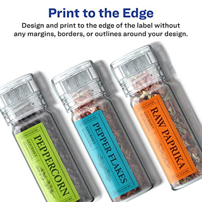 Avery Printable Durable White Rectangle Labels, Sure Feed Technology, 1.5" x 2.75", Print-to-the-Edge, Waterproof Labels, Laser & Pigment-Based Inkjet Compatible, 50 Total - style: 50 labels