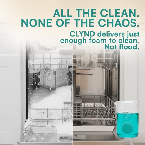 Dishwasher and Garbage Disposal Cleaner Tablets Bundle – Odor Eliminating Foaming Action & Descaler – Septic Safe Appliance Maintenance Kit – Mint & Citrus Scents