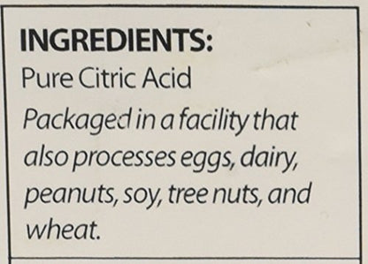 Milliard Citric Acid 1 Pound - 100% Pure Food Grade Non-GMO Project Verified (1 Pound) - size: 16 Ounce (Pack of 1)