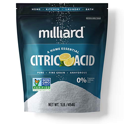 Milliard Citric Acid 1 Pound - 100% Pure Food Grade Non-GMO Project Verified (1 Pound) - size: 16 Ounce (Pack of 1)