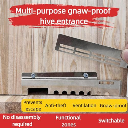 Beehive Box Kit, Pine Wood 5-Layer Structure Beeswax Coated Vertical Beehive, Without Nest Frame, with Metal Hive Entrance (Carbonized Version, 5-Layer Segmented Design) - color: Carbonized version, size: 5-Layer Vertical Beehive