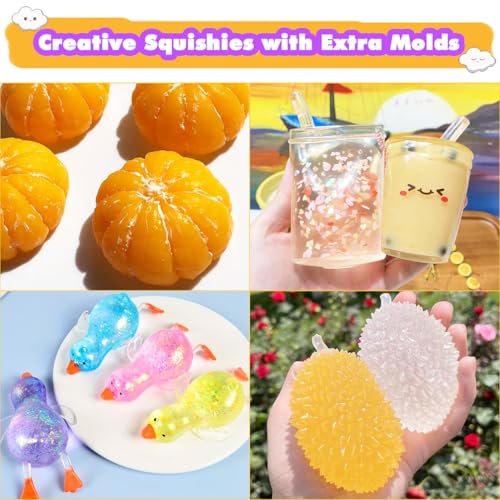 FUNSHOWCASE Taba Squishy Maker Big Chick Silicone Mold+Gel+Kits Fufu Squish Making Pack - color: Big Chick