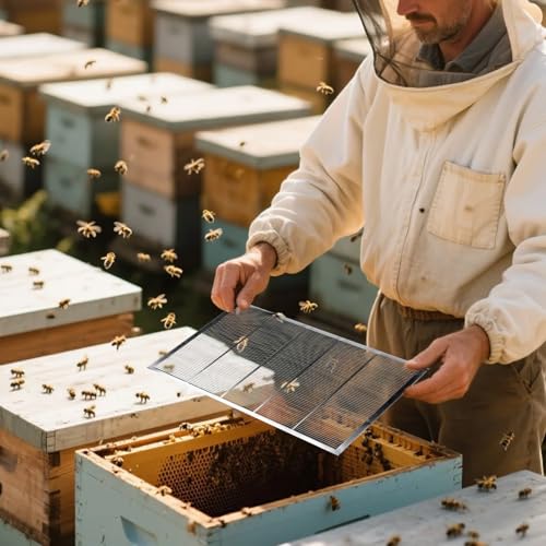 2Pcs Metal Queen Excluder Beehive Queen Bee Excluder Beekeeping Queen Excluders Beekeeping Tools (10 Frame 2Pcs) - size: 10 Frame 2Pcs