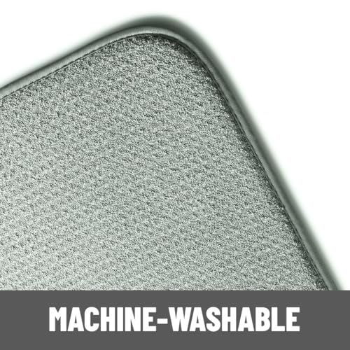 Bellemain XXL Dish Mat Microfiber Dish Drying Mat, Super absorbent (Green, 16" x 18") - color: Green, size: 16" x 18"