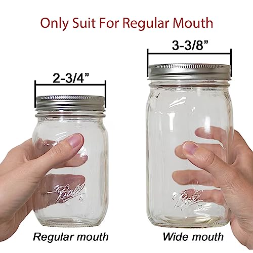 Art Secret Mason Jar Storage Rack (2 Pack) – Under Shelf Organizer for Regular Mouth Jars – Easy Install with Screws or Adhesive – Kitchen Cabinet & Pantry Space Saver - size: Regular Mouth
