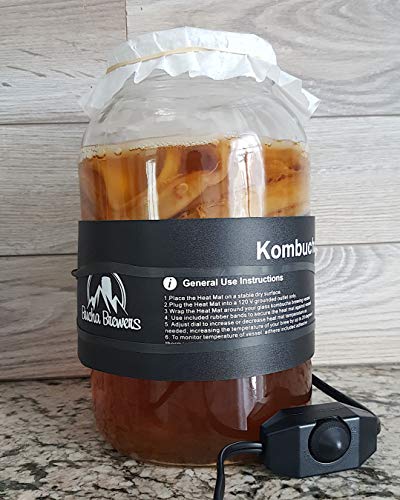 Adjustable Kombucha Heat Mat - Bucha Brewers Kombucha Heating Wrap, Kombucha Warmer, Fermenter Heater