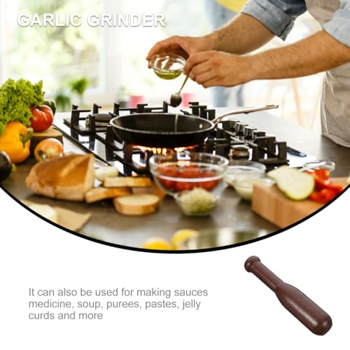 TOYANDONA Wood Pestle Only Replacement - 7. 6 Inch Food Grinding Stick Tool Wooden Pestle for Mortar Set Spice Crusher Food Masher