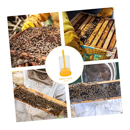 2 Sets of Professional Bee Marking Bottles Queen Marking Cages for Beekeeping Includes Queen Clip Bottle and Bee Catching Cage