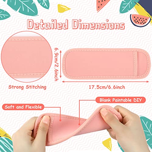 JANYUN Ice Pop Sleeves, 24 Pack Sublimation Blanks Popsicle Holder Reusable Freezer Pop Holders Bags Neoprene Popsicle Holders for Kids Adults Heat Press Transfer - color: Pink
