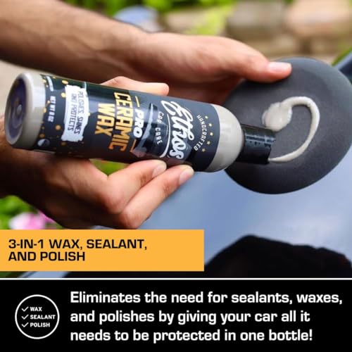 Ethos Ceramic Wax - Aerospace Coating Protection | Ceramic Polish and Top Ceramic Coat | Ceramic Car Coating | Slick, Hydrophobic Finish - color: Ceramic Wax 8oz