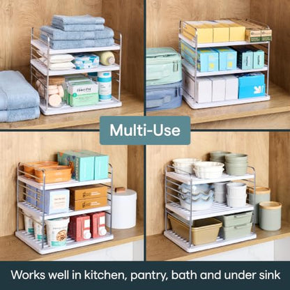 YouCopia UpSpace Cabinet Box Organizer Large, Adjustable Foil Wrap Shelf - size: Large Premium