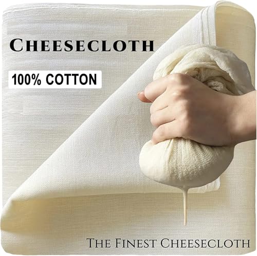 MDS, 100 Yard Cheesecloth Natural Unbleached 100% Cotton Ultra Fine Grade 50, 48” Wide (1200 Sq Feet) For Cooking, Cheese making, Basting, Canning, Straining, Steaming, Cleaning Multipurpose fabric - size: 100 Yard