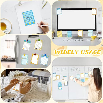 Chiisong 12 Pcs Duck Lovers Sticky Notes Yellow Ducks Self Stick Note Pads Cartoon Animal Writing Memo Pad Office Party Favors Supplies for Home Party Decorations Christmas Small Gifts - style: Duck