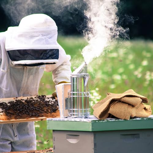 2 Pound Burlap Bee Smoker Fuel - Ideal for Beekeeping, Long-Lasting Cool Smoke, Perfect Match for Bee Hive Smokers