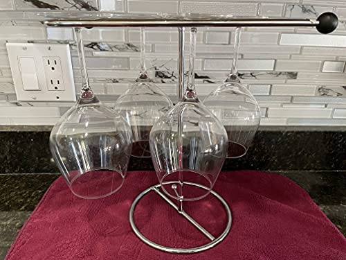 Happy Hour Stemware Drying Rack, Silver