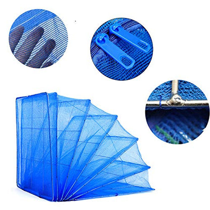 Hwayslon Hanging Drying Net Foldable Drying Rack Net Dryer 19.7"x19.7"x37.4" 6 Layer Folding Fish Mesh Collapsible Dry Net with Zippers for Fish Vegetables Drying Seeds Fruit Herb
