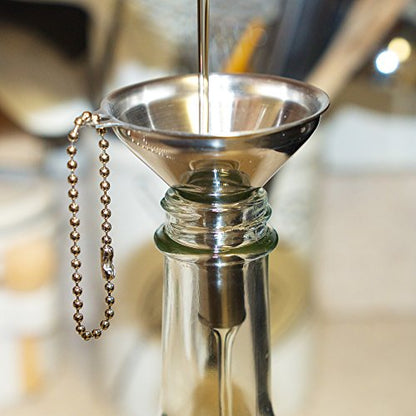 Fox Run Metal Kitchen Funnel, Mini 2", Stainless Steel - size: 2"