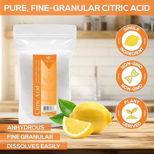 Citric Acid Powder 1 lb. 100% Pure Food Grade, Kosher, Non-GMO, for Cooking, Baking, Cleaning, Bath Bomb and Soap Making. - size: 16 Ounce (Pack of 1)