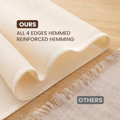 8Pcs Unbleached Cheese Cloths 20x20 Inch, Grade 100 Hemmed Cheesecloth, Reusable Cheese Cloth Bag for Straining, Muslin Fabric Strainer for Baking, Yogurt, Cheese Making and Crafts
